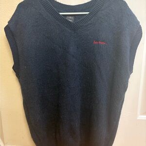 Iets Frans Men's Navy Blue Sweater Vest